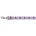 Unconditional Love 0.38 in. x 6 ft. Technicolor Love Nylon Dog Leash UN2456205